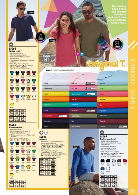 Eventwear Katalog 2019