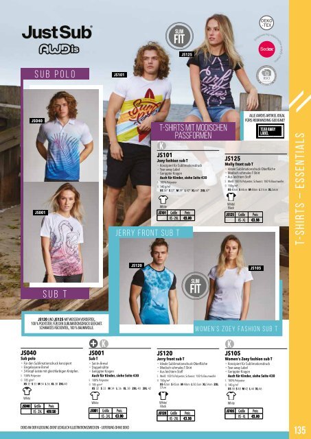 Eventwear Katalog 2019