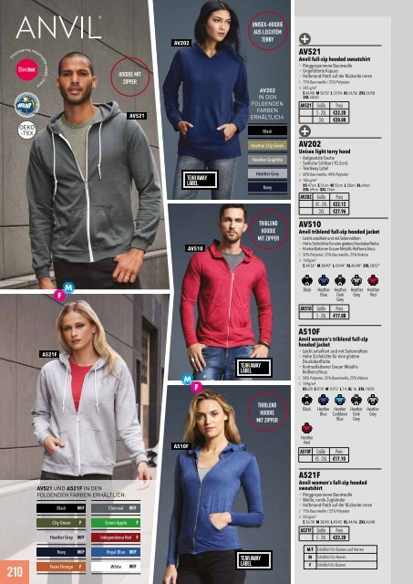 Eventwear Katalog 2019