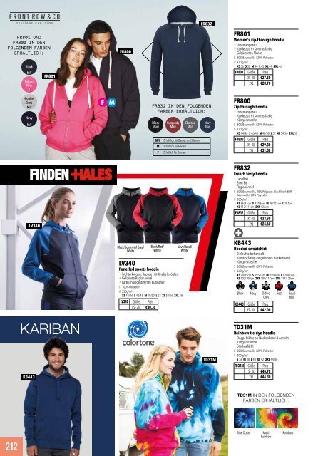 Eventwear Katalog 2019