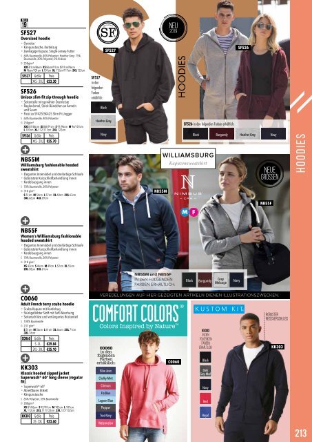 Eventwear Katalog 2019