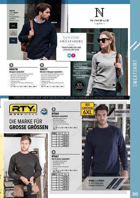 Eventwear Katalog 2019