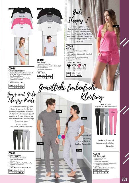 Eventwear Katalog 2019