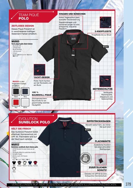 Eventwear Katalog 2019