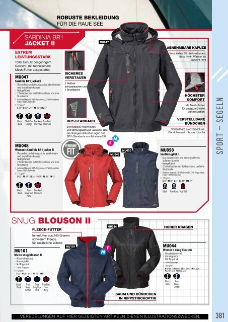 Eventwear Katalog 2019