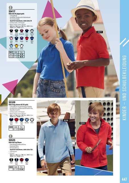 Eventwear Katalog 2019