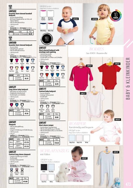 Eventwear Katalog 2019