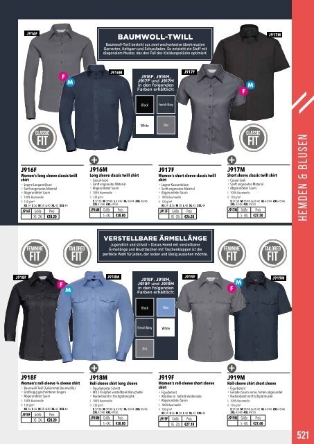 Eventwear Katalog 2019