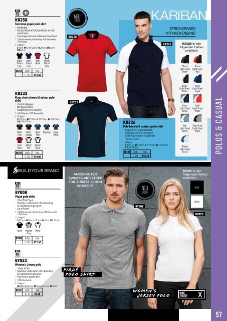 Eventwear Katalog 2019