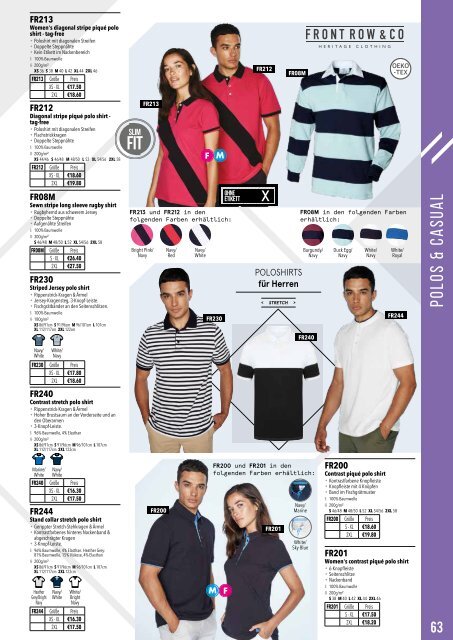 Eventwear Katalog 2019