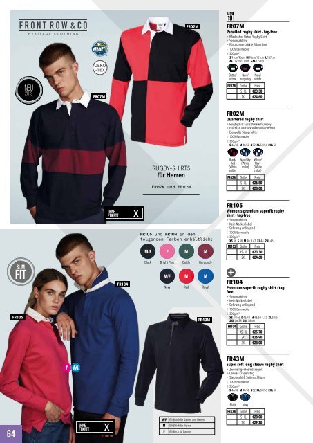 Eventwear Katalog 2019