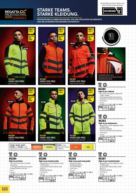 Eventwear Katalog 2019