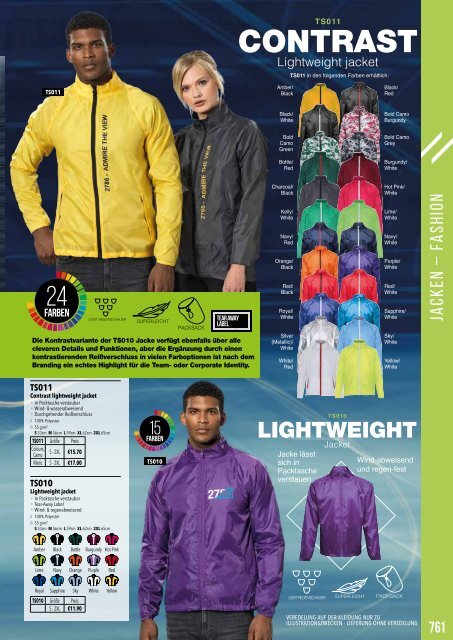 Eventwear Katalog 2019