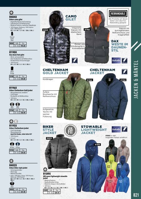 Eventwear Katalog 2019