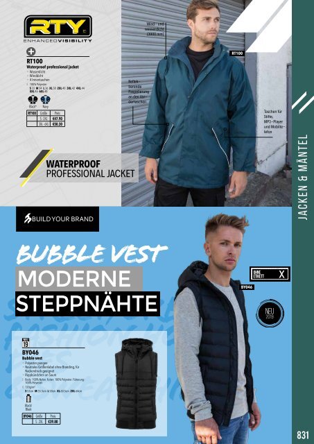 Eventwear Katalog 2019