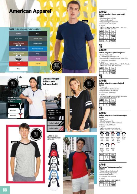 Eventwear Katalog 2019