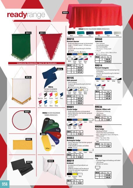 Eventwear Katalog 2019