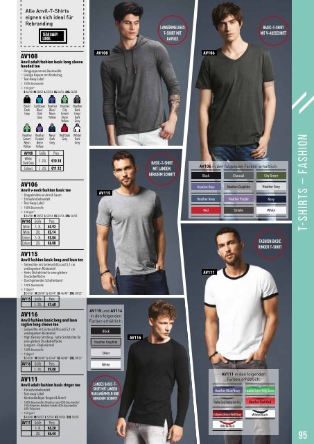 Eventwear Katalog 2019