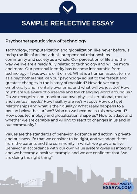 Psychotherapeutic view of technology