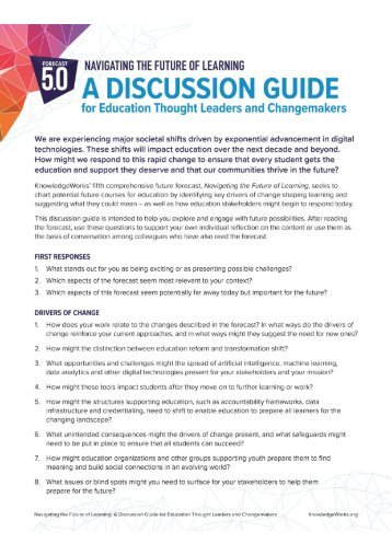 discussion guide