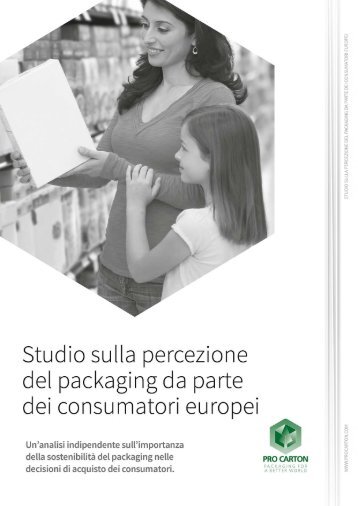 Studio sulla percezione del packaging da parte dei consumatori europei - ITA
