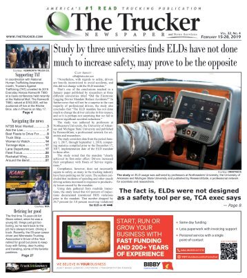 The Trucker Newspaper - February 15, 2019