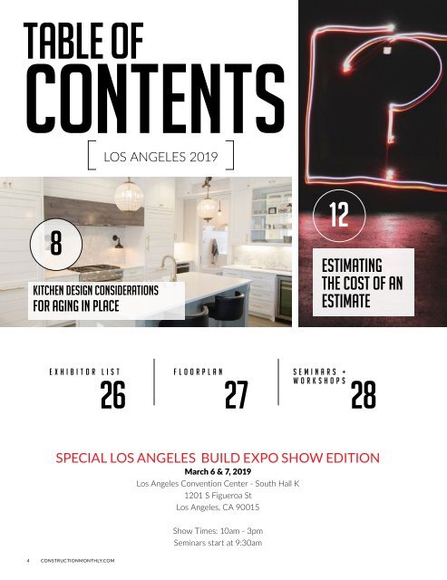 Los Angeles 2019 Construction Monthly