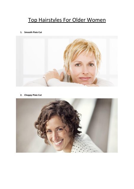 Top Hairstyles For Older Women
