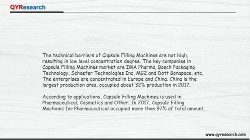 Global Capsule Filling Machines market is projected to reach 440 Million US$ by 2025