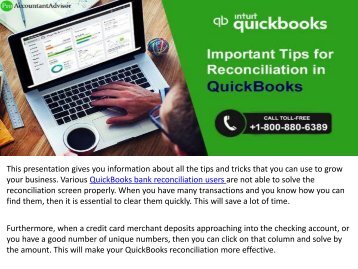 10 Easy QuickBooks Reconciliation Tips from a Specialist