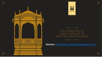 Sobha Royal Pavilion Bangalore Apartments Sarjapur Road