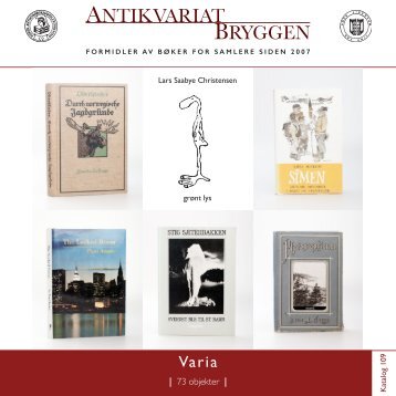 Antikvariat Bryggen - Katalog 109 - Varia for samlere