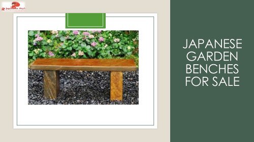 Japanese garden benches for sale