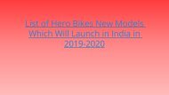 List of Hero Bikes New Models Which Will Launch in India in 2019-2020