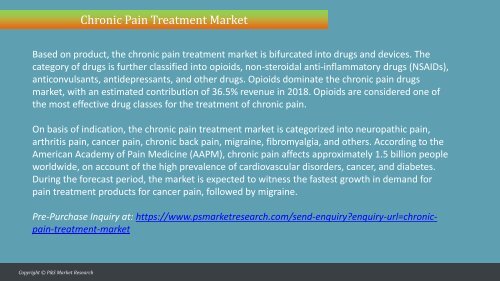 Chronic Pain Treatment Market Research Report 2024