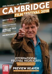 2018 Cambridge Film Festival Brochure