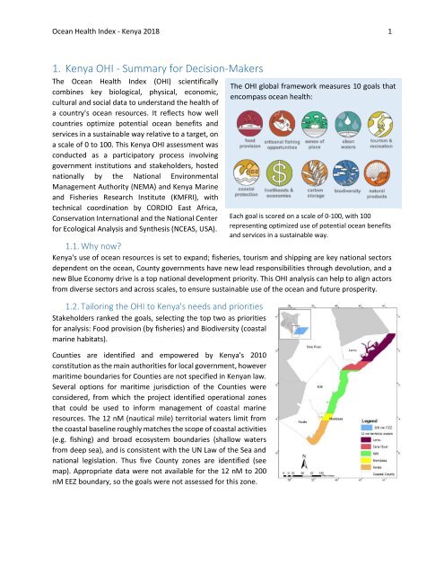 OHI+ Kenya_Technical Report_2018