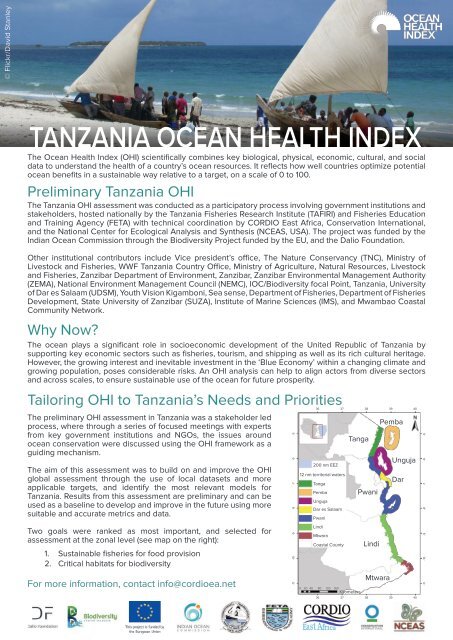 OHI+ Tanzania_Brief_2018