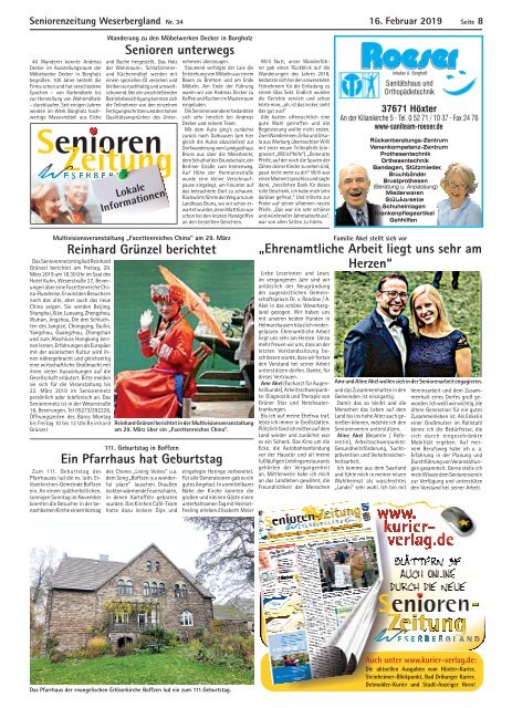 Höxter-Kurier 511 mit Seniorenzeitung Weserbergland