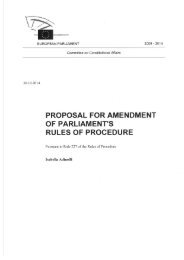 Amendments Rules of Procedure
