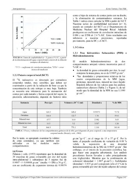 Antropometrica Un libro de referencia sobre mediciones corporales humanas para la educación en deportes y salud - Kevin Norton, Tim Olds