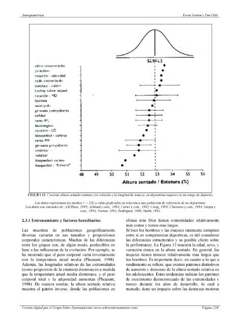 Antropometrica Un libro de referencia sobre mediciones corporales humanas para la educación en deportes y salud - Kevin Norton, Tim Olds