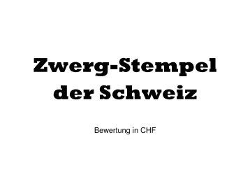 Zwerg-Stempel der Schweiz - mbTaxcards
