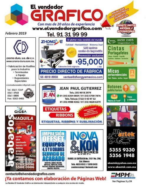 Revista El Vendedor Gráfico Febrero 2019