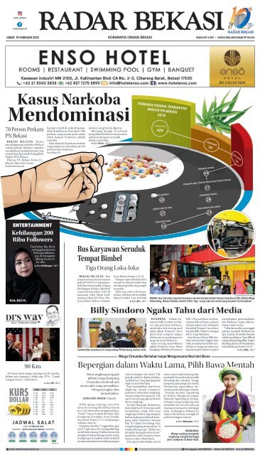 E Paper Radar Bekasi Edisi 15 Februari 2019