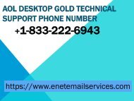 AOL Desktop Gold Technical Support Phone Number