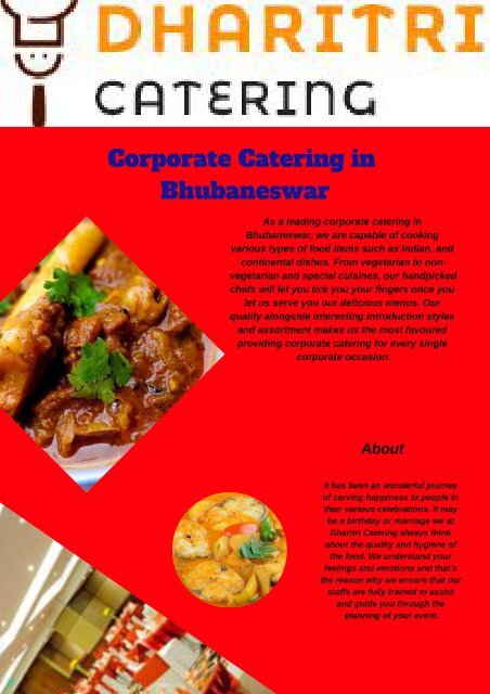 Corporate Catering in Bhubaneswar