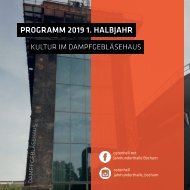 Programm 2019 // Dampfgebläsehaus Bochum