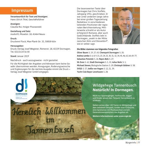 Bürgerinfo mein DORMAGEN 2019