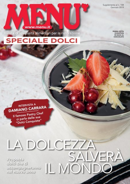 MENU Speciale Dolci - Gennaio 2019